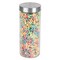 Home Basics X-Large 67oz. Round Glass Canister with Air-Tight Stainless Steel Twist Top Lid, Clear